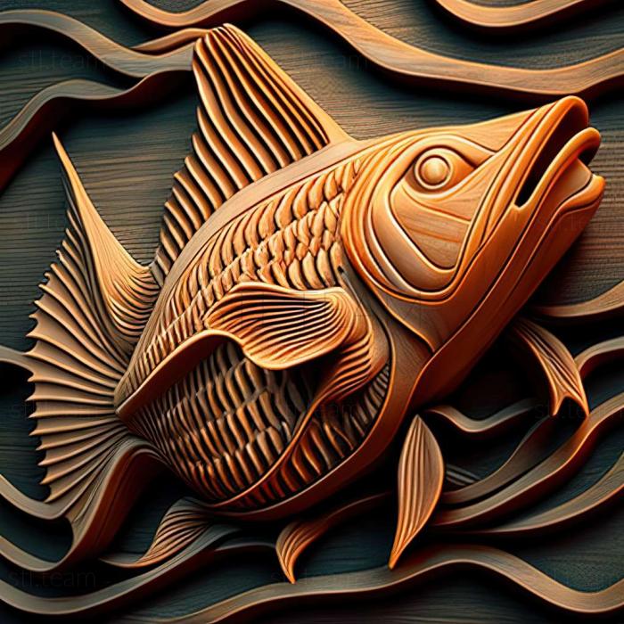3D модель Сом донная рыба (STL)